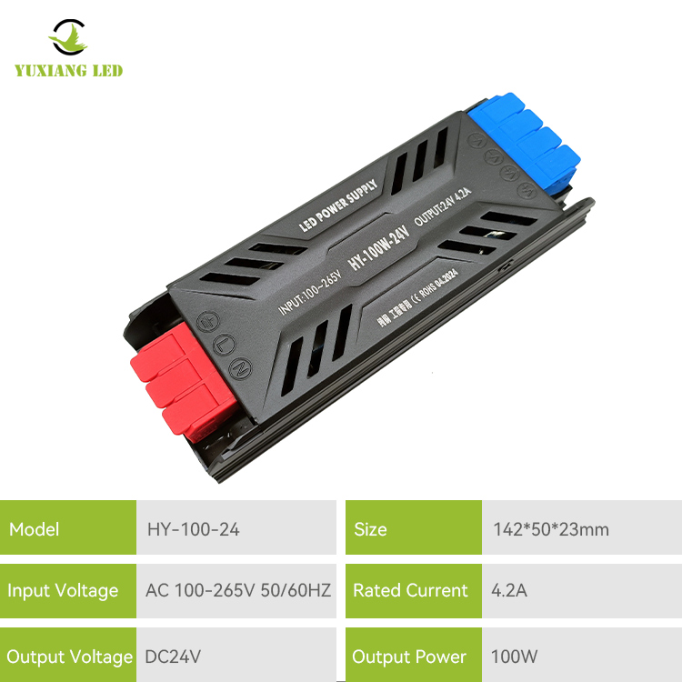 24V 100W LED مزود طاقة خطي شبه مملوء