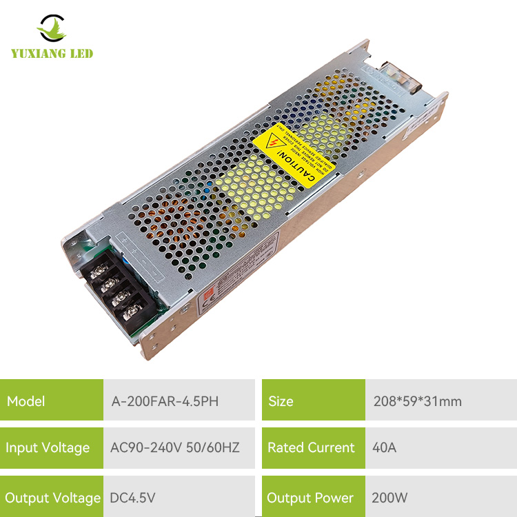 شاشة LED رفيعة للغاية مزود طاقة A-200FAR-4.5PH